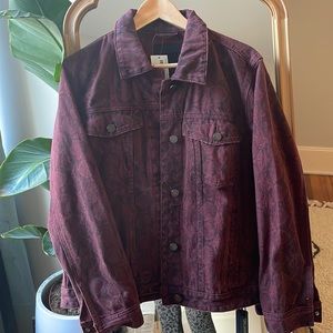 Blank NYC snakeskin denim jacket